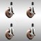 Service Caster 5 Inch 316SS High Temp Glass Filled Nylon 1-5/8 Inch Stem Caster Set Brake SCC SCC-SS316EX20S514-GFNSHT-TLB-158-4 - alternate 1